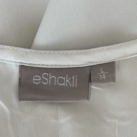 EShakti Embroidered Midi White/Black Dress - Picture 5 of 7